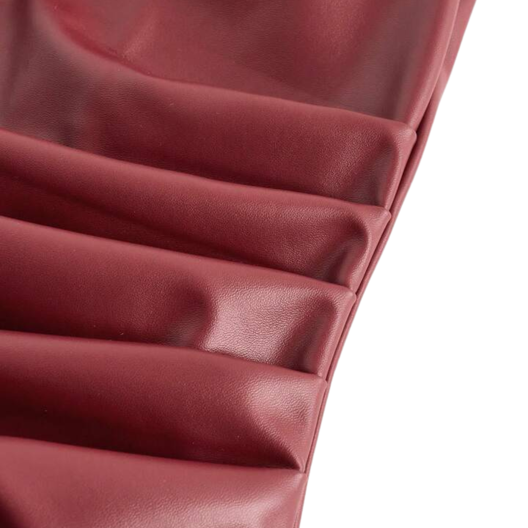 Leather Top Burgundy