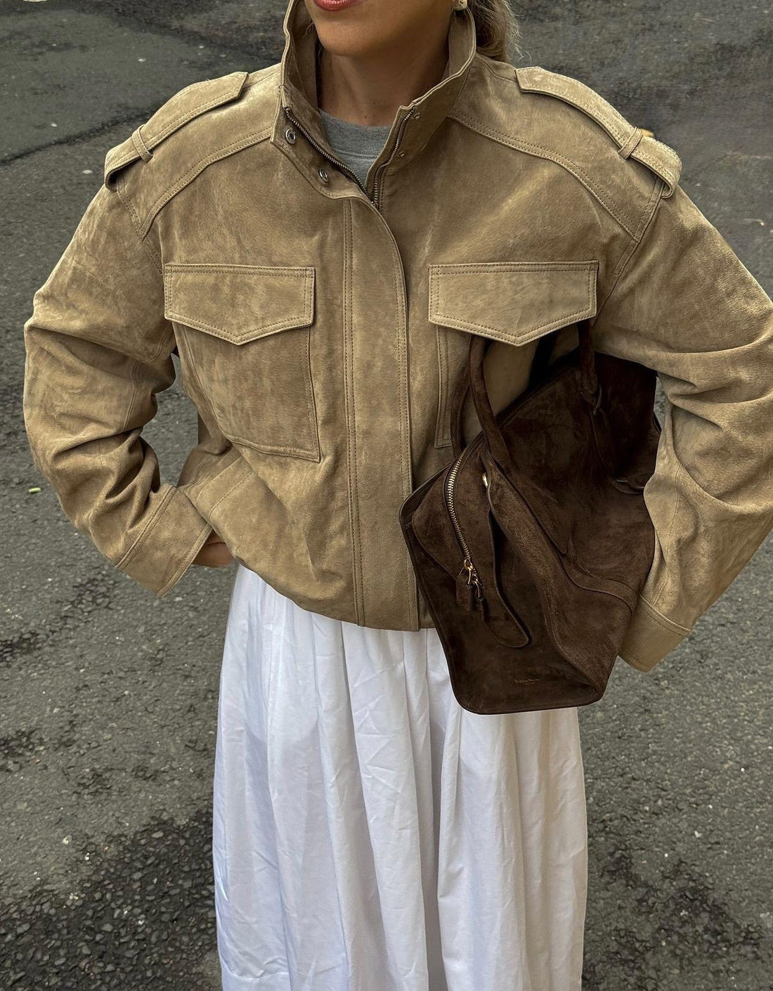 Suede Jacket - Wildleder Look