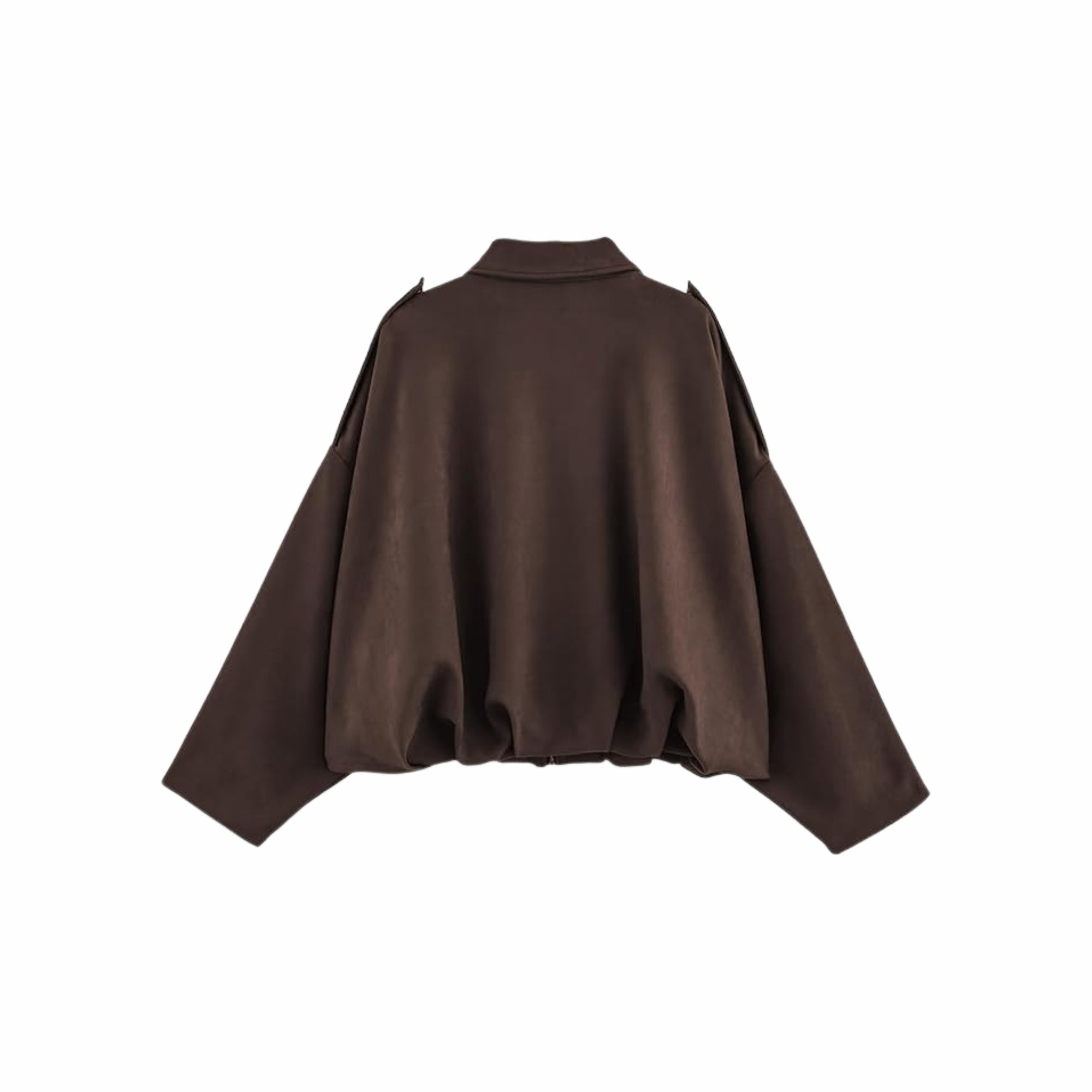 Chocolate Nomad Jacket - Wildleder Look