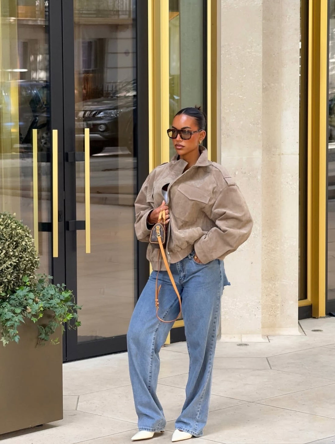 Suede Jacket - Wildleder Look