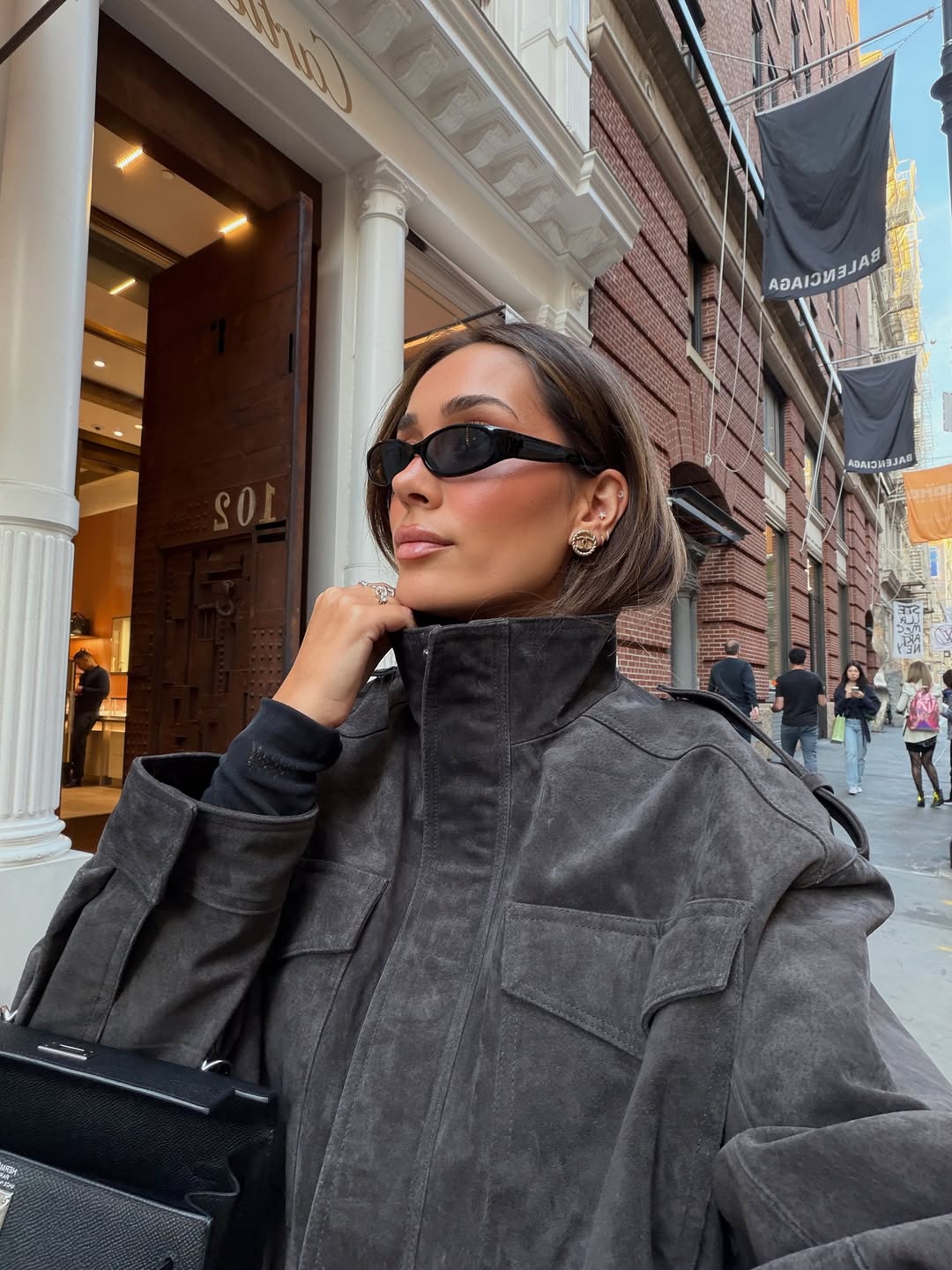 Suede Jacket - Wildleder Look